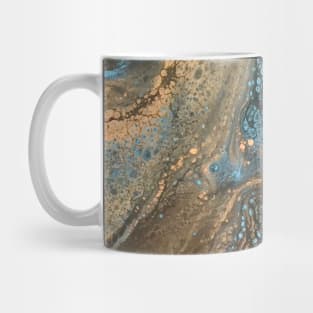 Abstract Web pour blue golds Mug